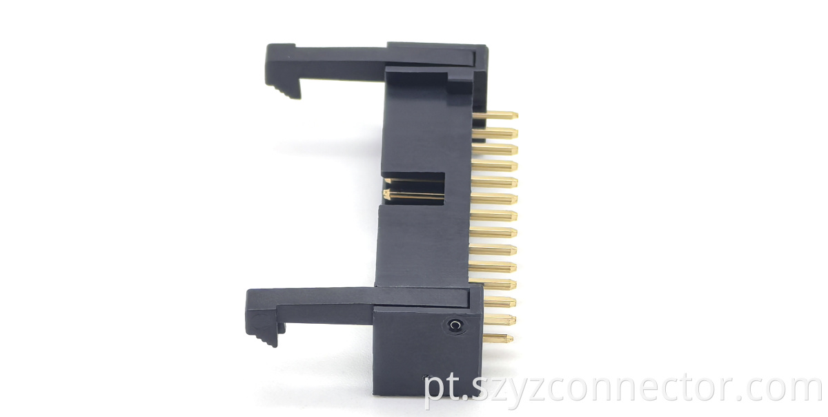 Conector de cabeçalho de caixa de 2,54 mm reto 2.54mm box header connector straight